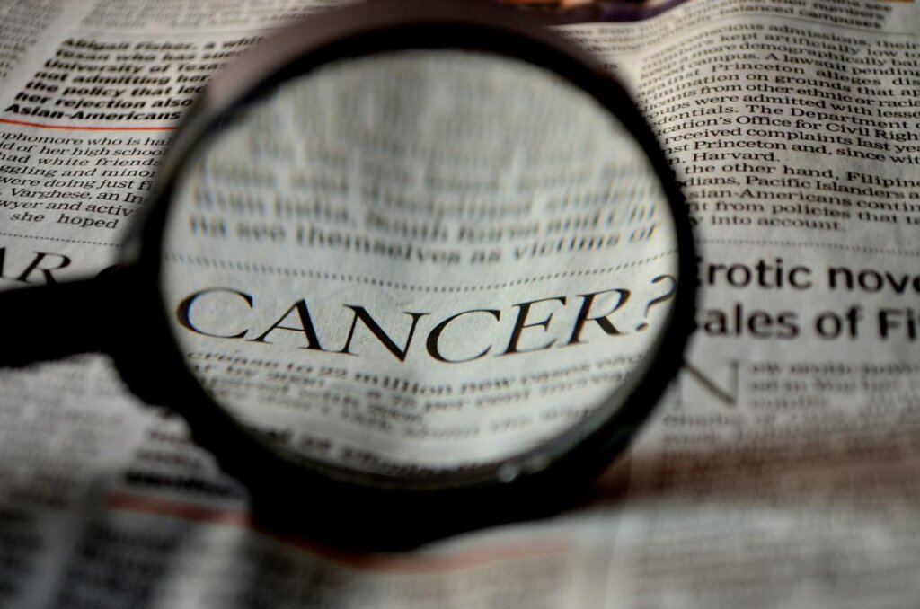 cancer newspaper word magnifier 389921